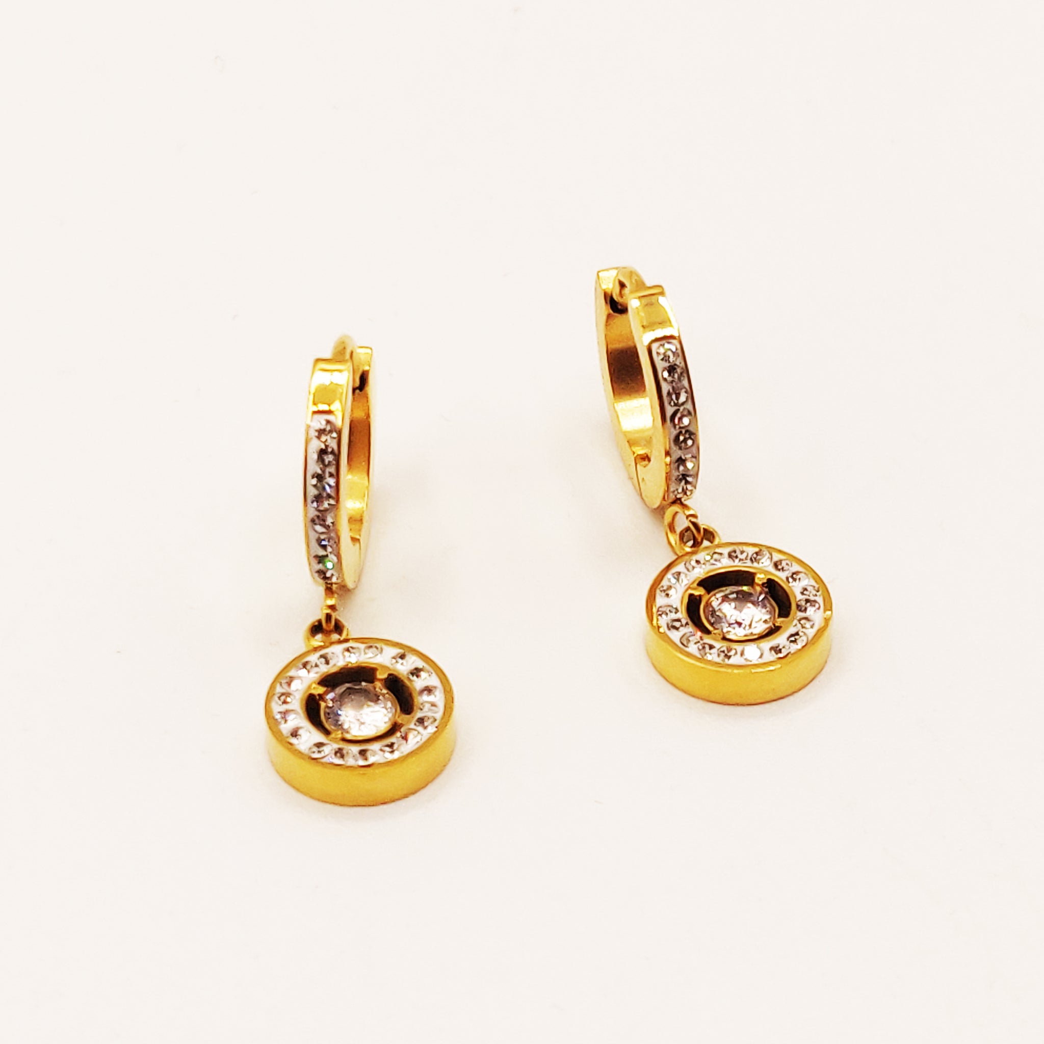 Boucles d'oreilles Cercles et Cristaux