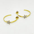 Boucles d'oreilles Cercles Étoiles