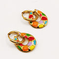 Boucles d'oreilles Cercles Multicolores