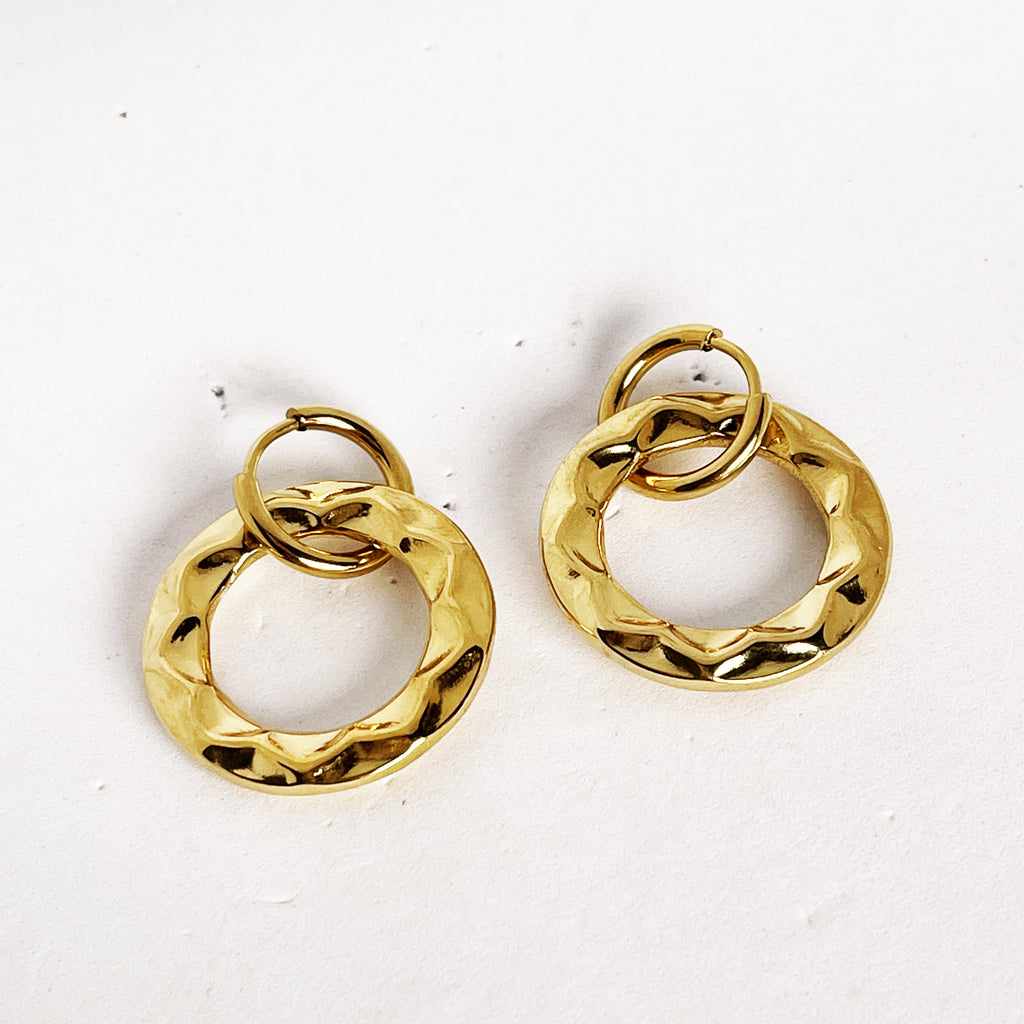 Boucles d'oreilles Cercles Soleils Luxe