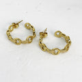 Boucles d'oreilles Chaîne Ronde Rigide