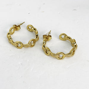 Boucles d'oreilles Chaîne Ronde Rigide