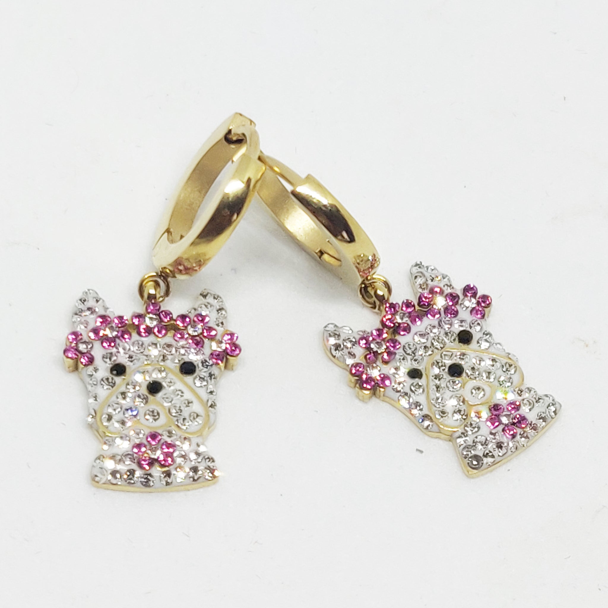 Boucles d'oreilles Chien Mignon