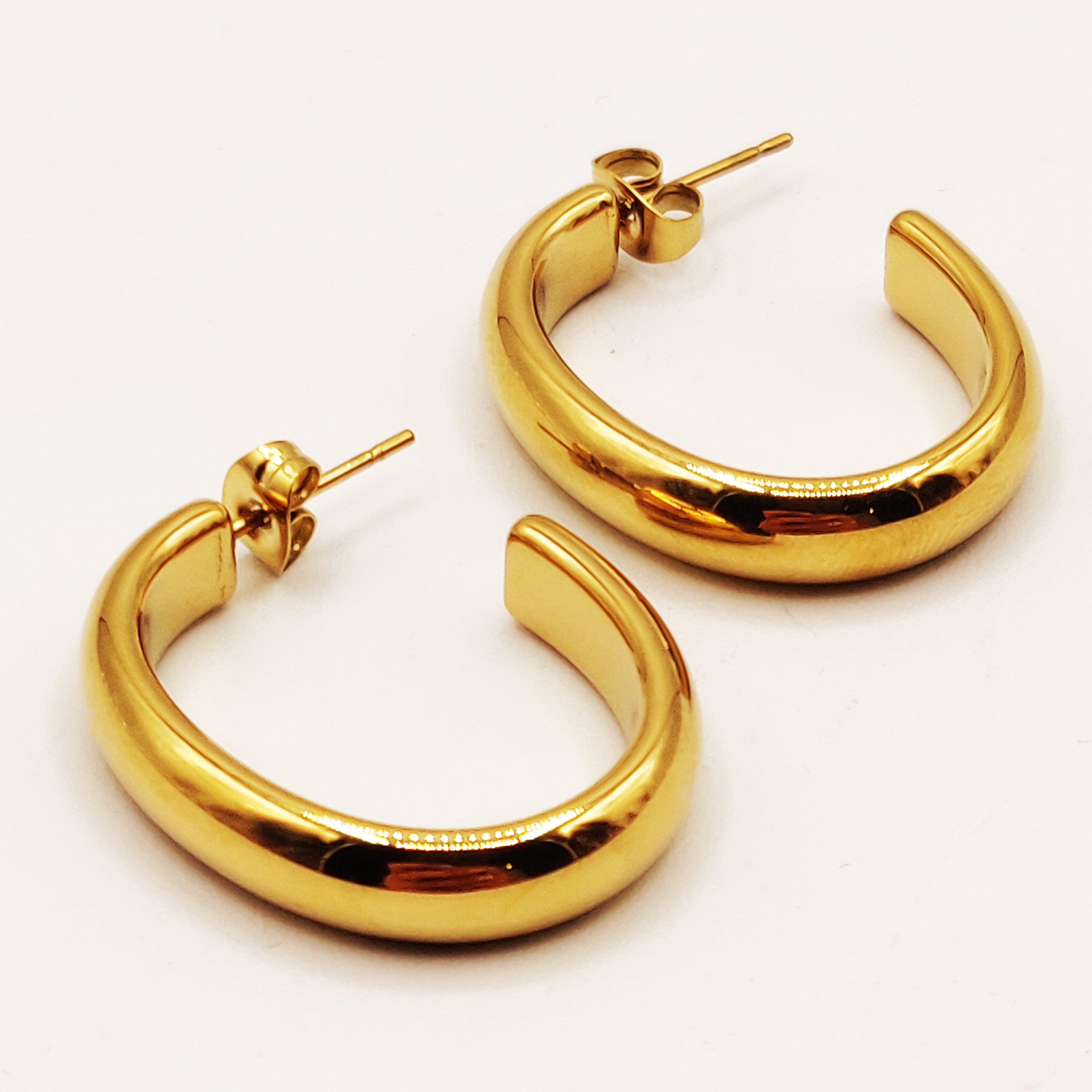 Boucles d'oreilles Créoles Ovales Simples