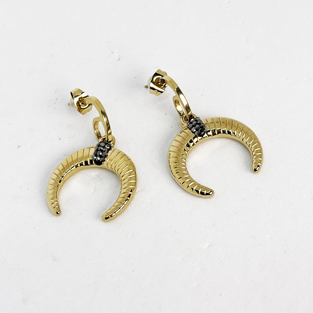 Boucles d'oreilles Croissant de Lune