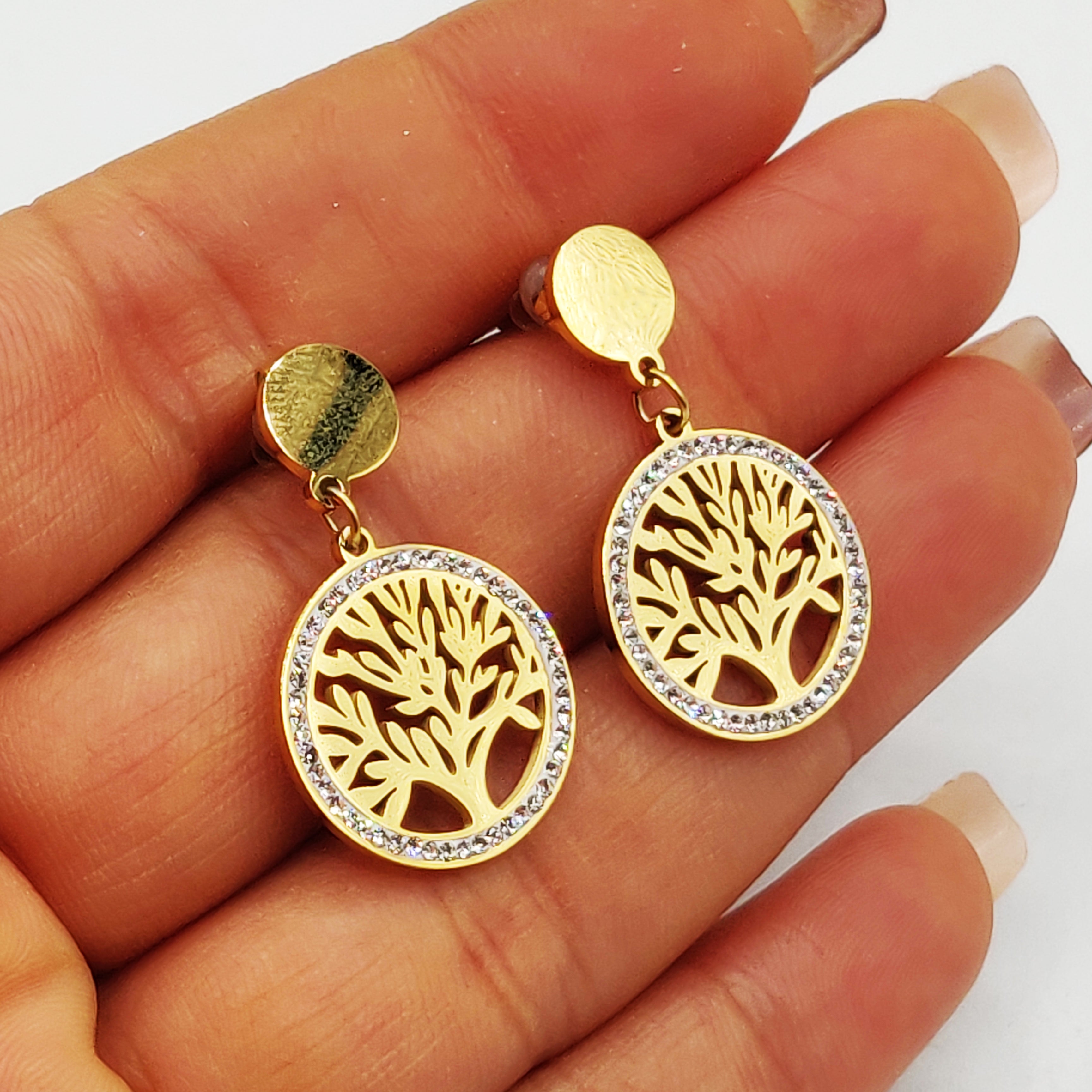 Boucles d'oreilles Eden et Cercles Dorés