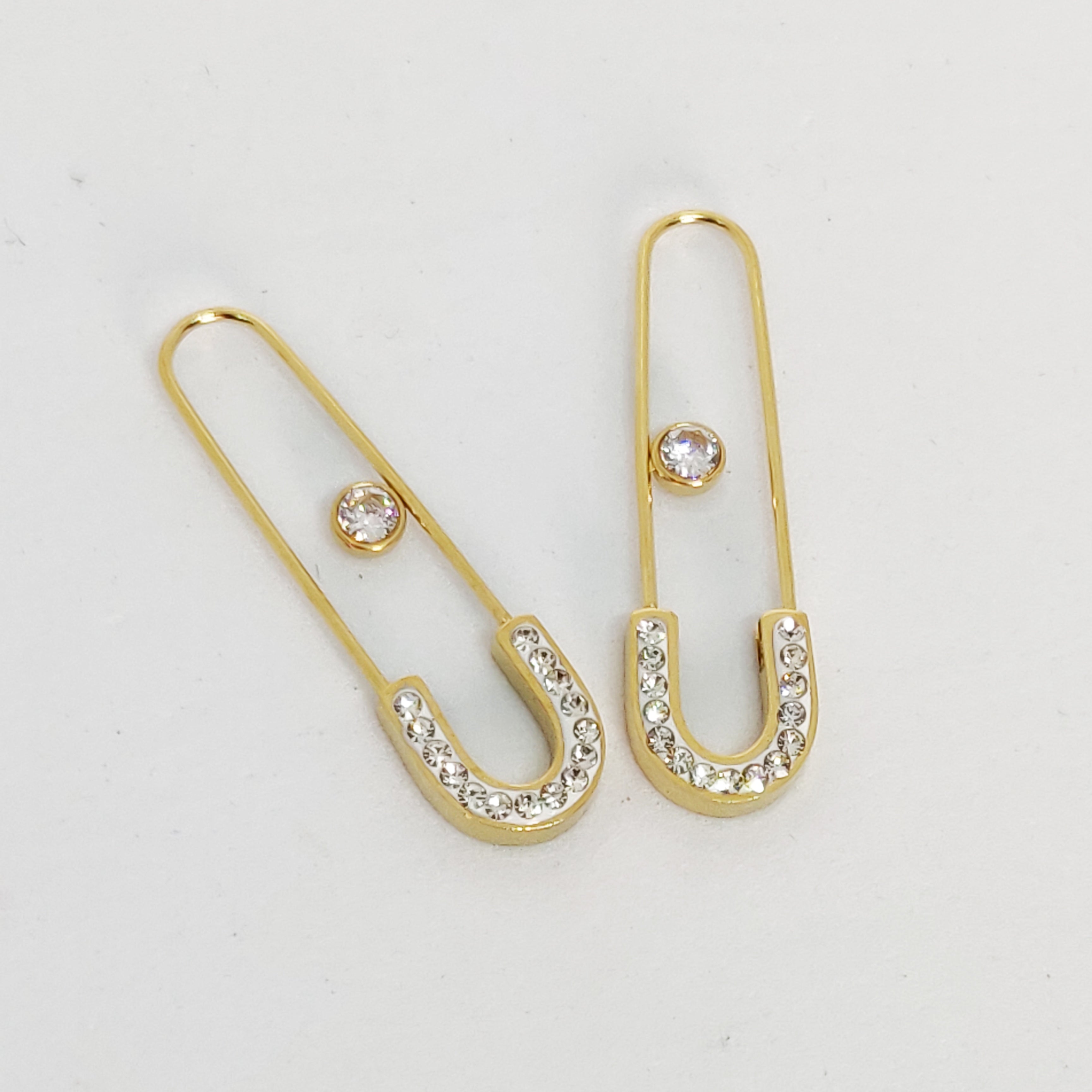 Boucles d'oreilles Épingles Cristaux