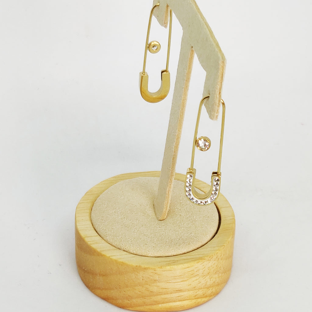 Boucles d'oreilles Épingles Cristaux
