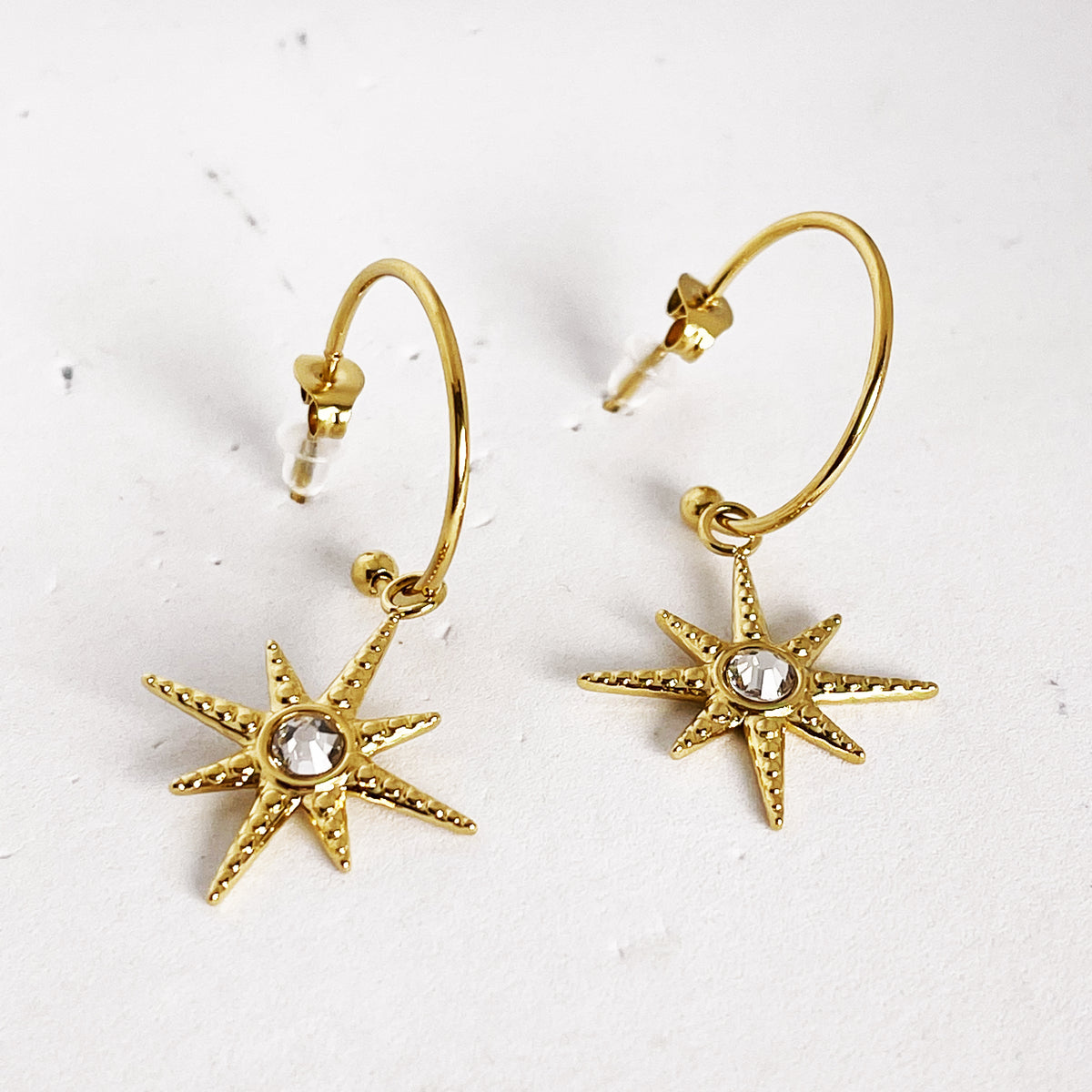 Boucles d'oreilles Étoile Cristal