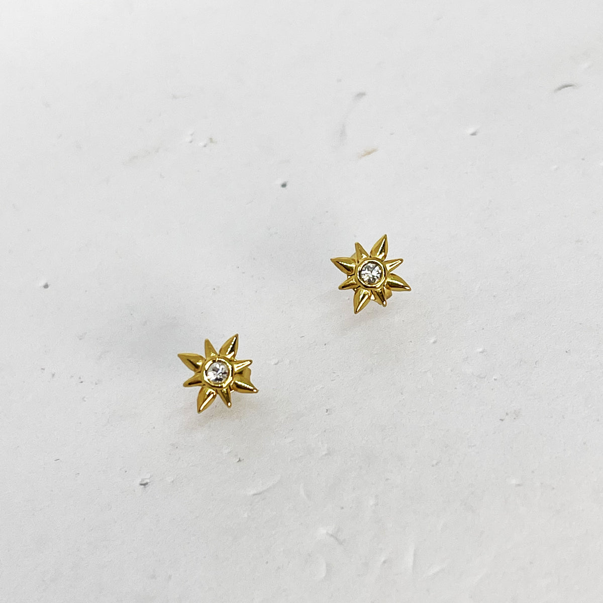 Boucles d'oreilles Étoiles Cristaux Simples