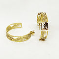 Boucles d'oreilles Feuilles Luxe