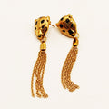 Boucles d'oreilles Jaguar Pendentifs Multi Chaînes Luxe