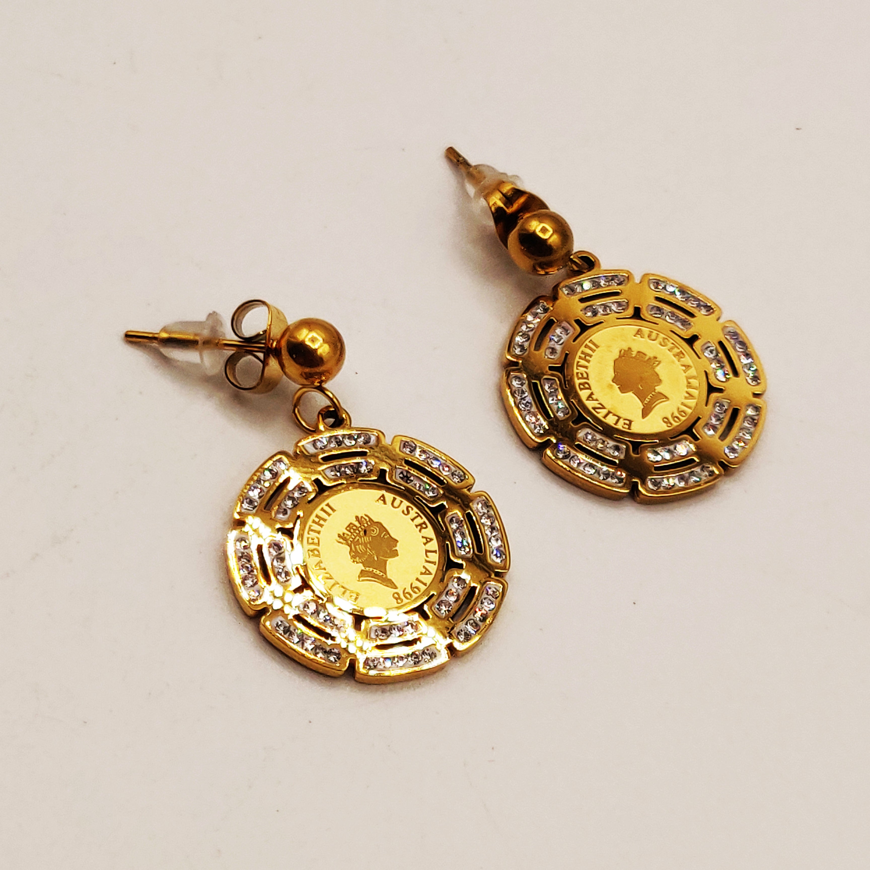 Boucles d'oreilles Louise Chaîne Carrée Luxe