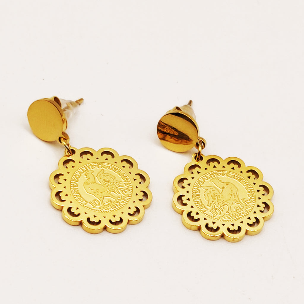 Boucles d'oreilles Louise Coq Soleil Luxe