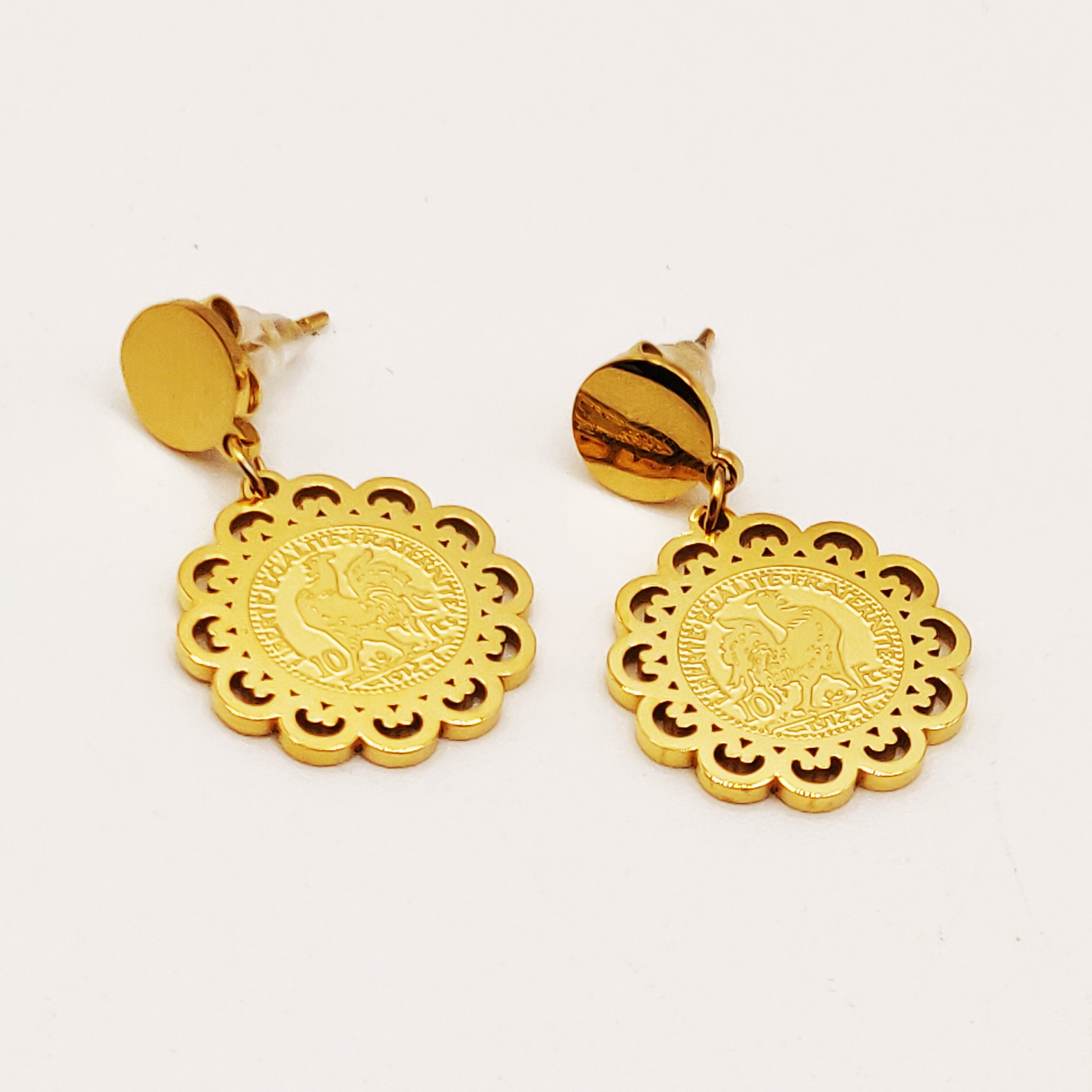 Boucles d'oreilles Louise Coq Soleil Luxe