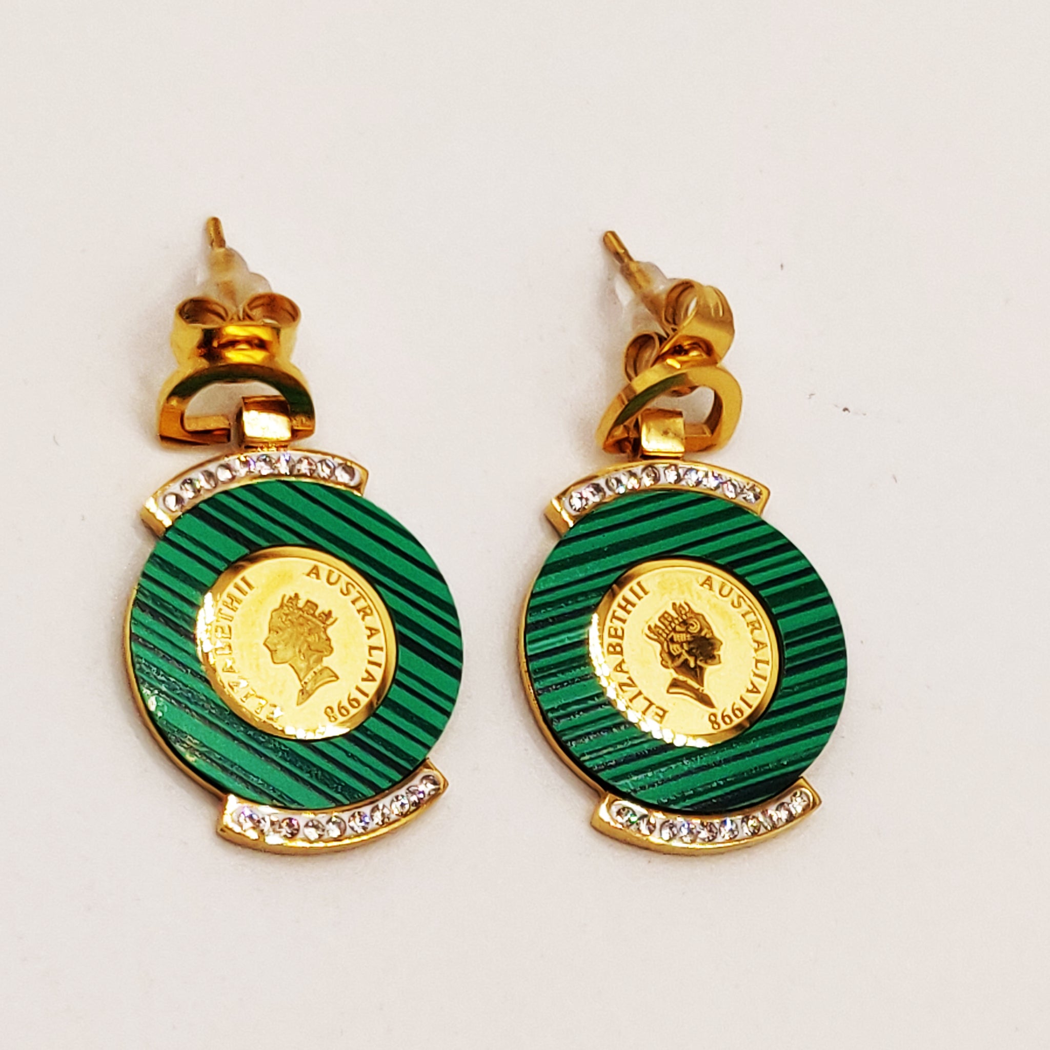 Boucles d'oreilles Louise Tour Vert Luxe