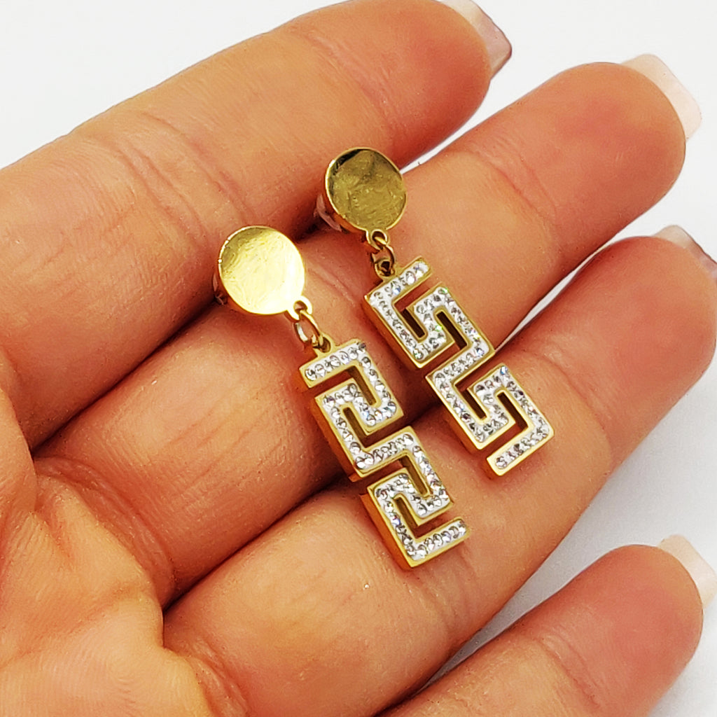 Boucles d'oreilles Maille Large V Luxe