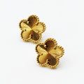 Boucles d'oreilles Marguerites Dorées Tour Perles d'imitation Luxe