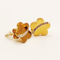 Boucles d'oreilles Marguerites Ligne Cristaux Luxe