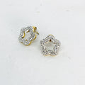 Boucles d'oreilles Marguerites Cristaux