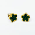 Boucles d'oreilles Marguerites Vertes Petites