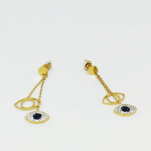 Boucles d'oreilles Mauvais Oeil Longues
