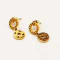 Boucles d'oreilles Multi Cercles et Trèfles Luxe