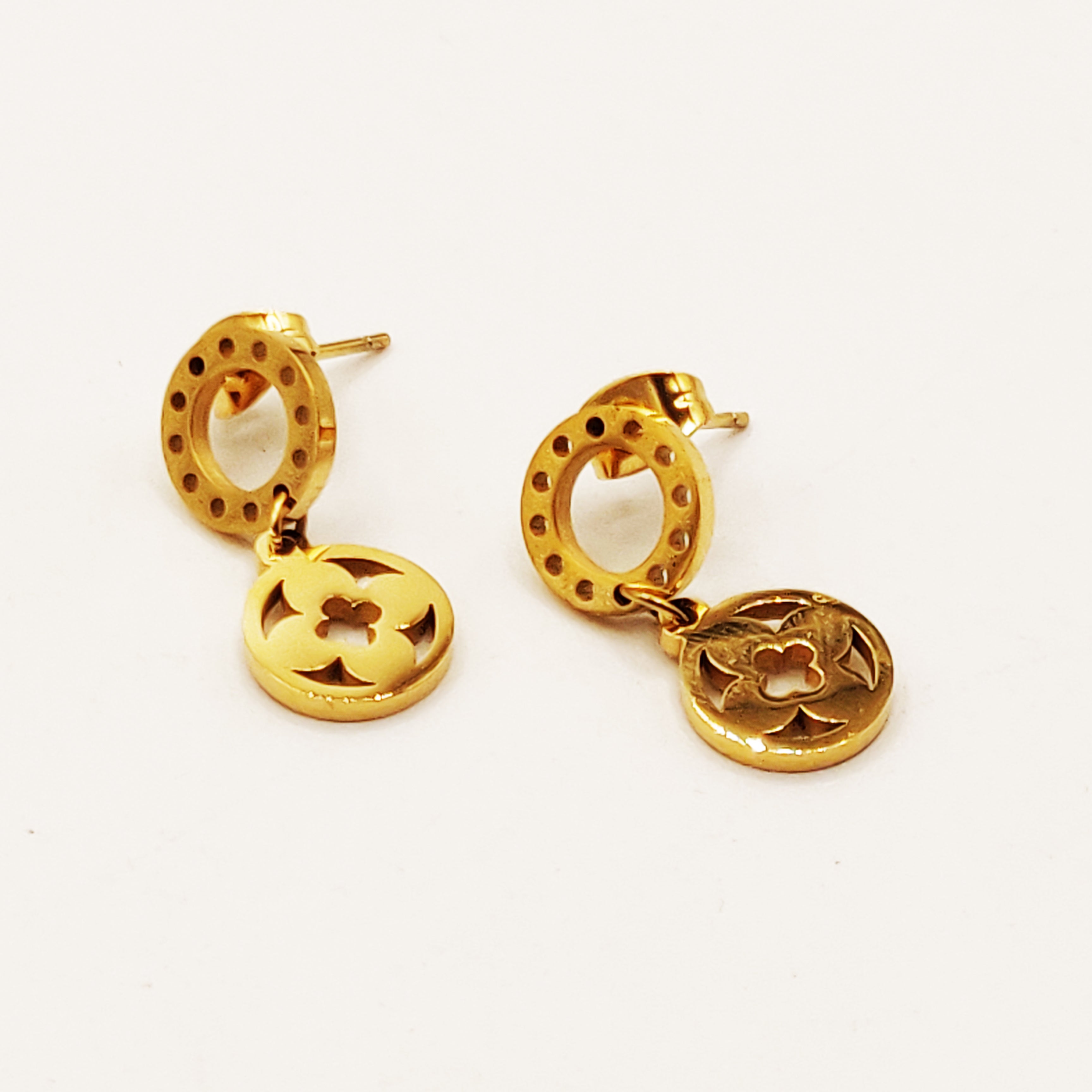 Boucles d'oreilles Multi Cercles et Trèfles Luxe
