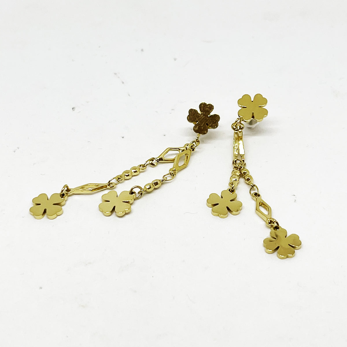Boucles d'oreilles Multi Trèfles à 4 Feuilles Simples
