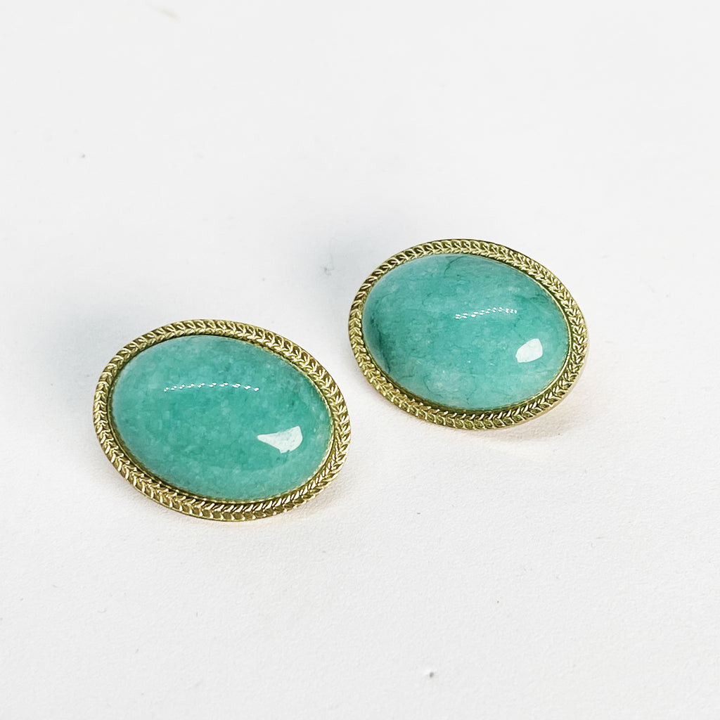 Boucles d'oreilles Pierres Bleues