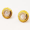 Boucles d'oreilles Soleil Fashion Noyau Blanc Nacré