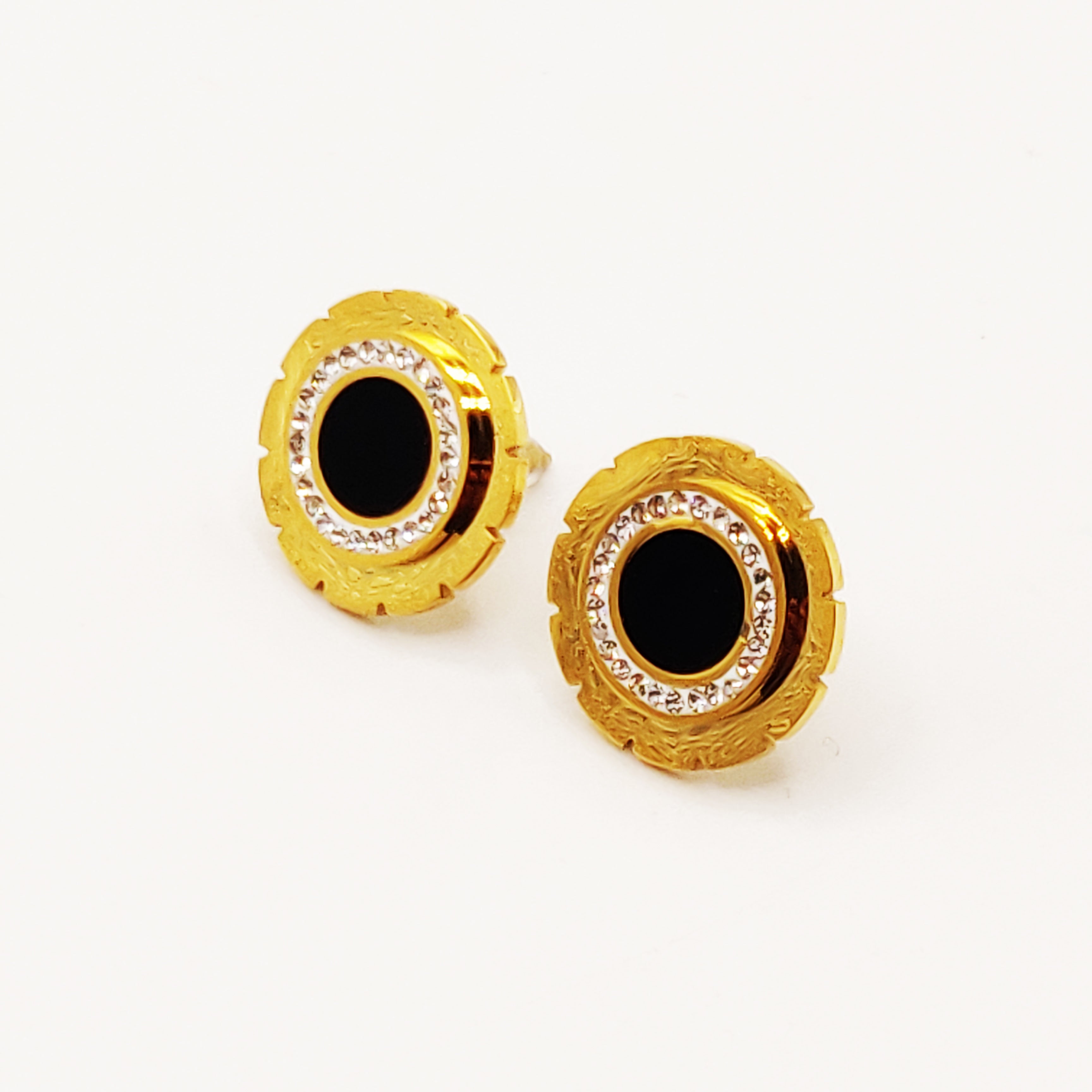 Boucles d'oreilles Soleil Fashion Noyau Noir