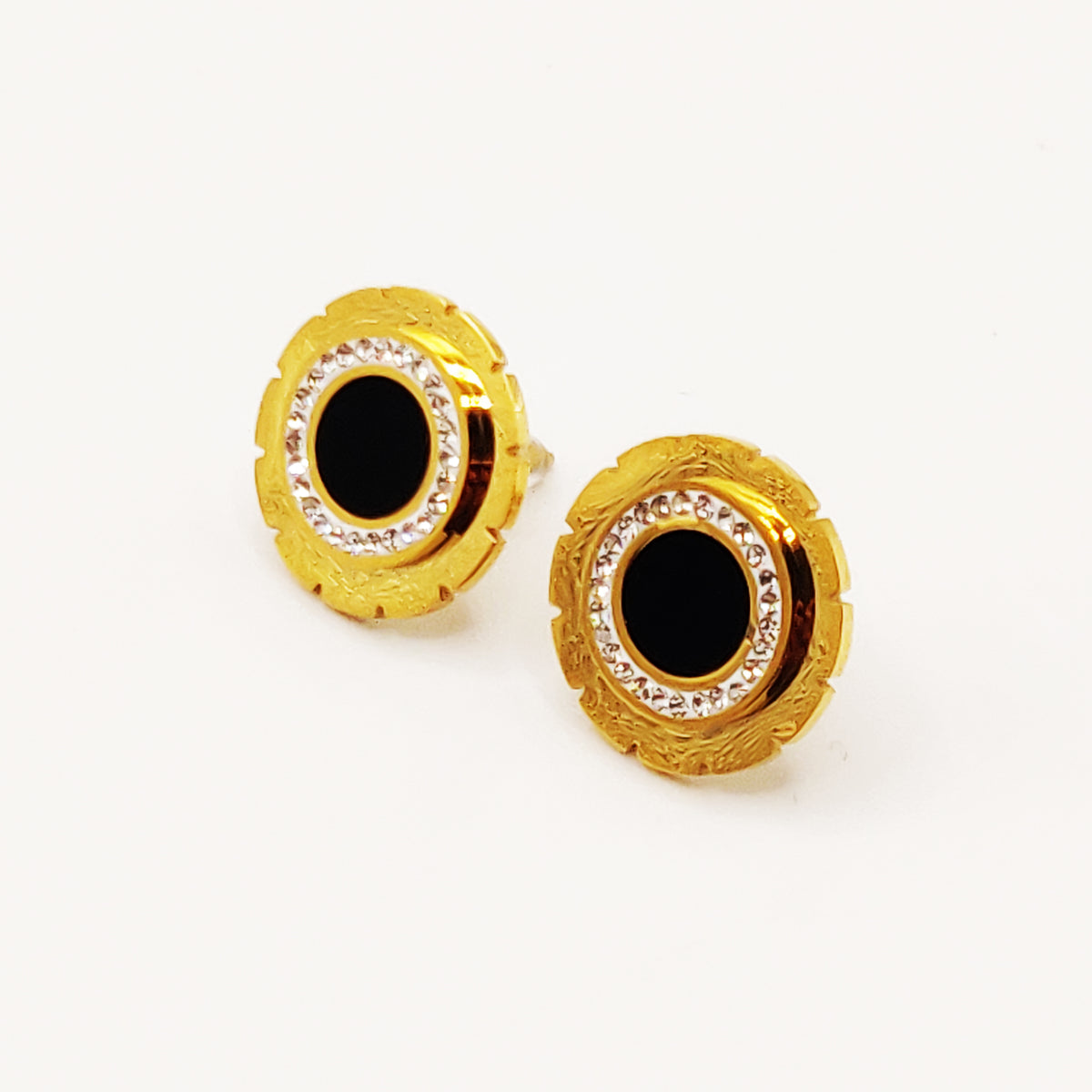 Boucles d'oreilles Soleil Fashion Noyau Noir
