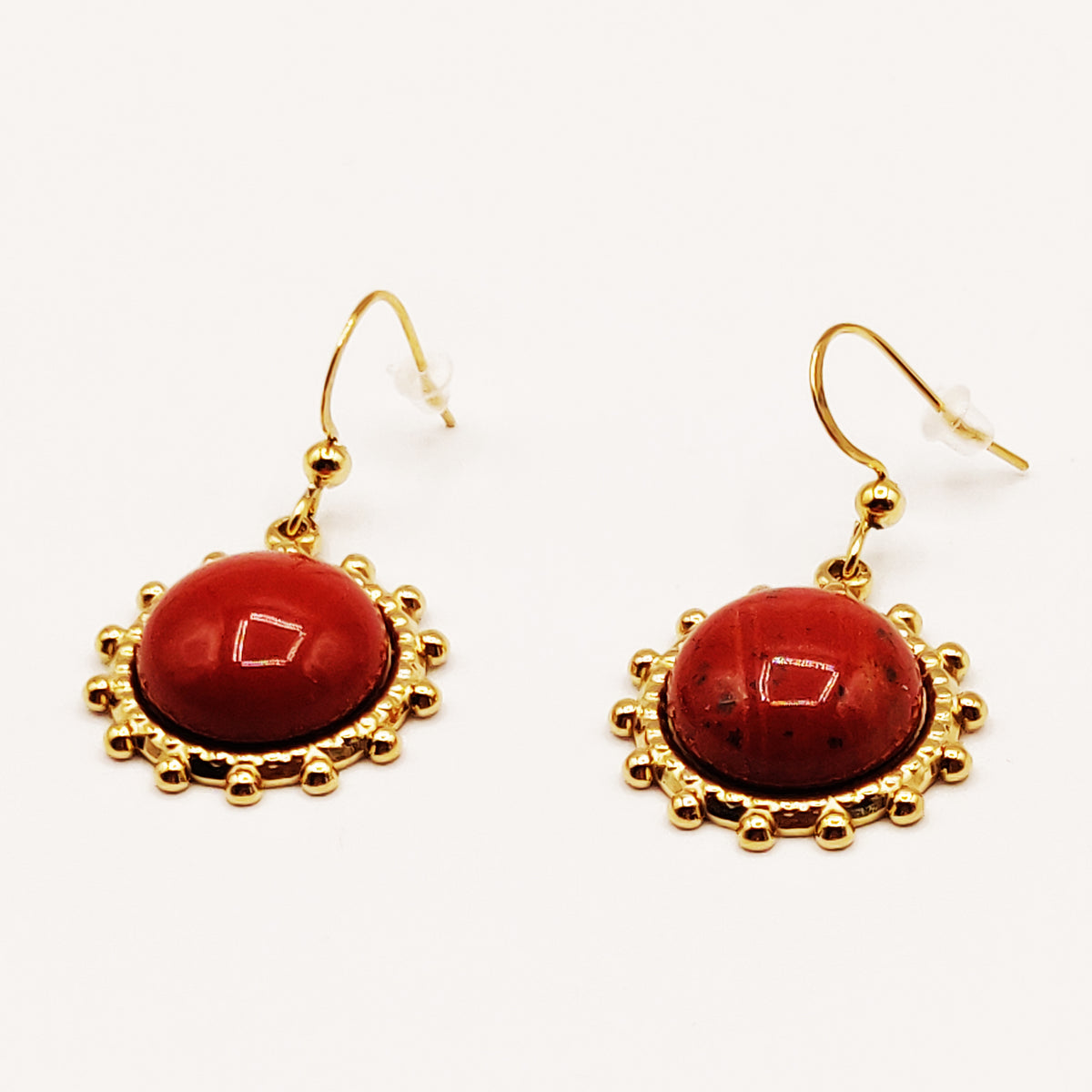 Boucles d'oreilles Soleils Carmins