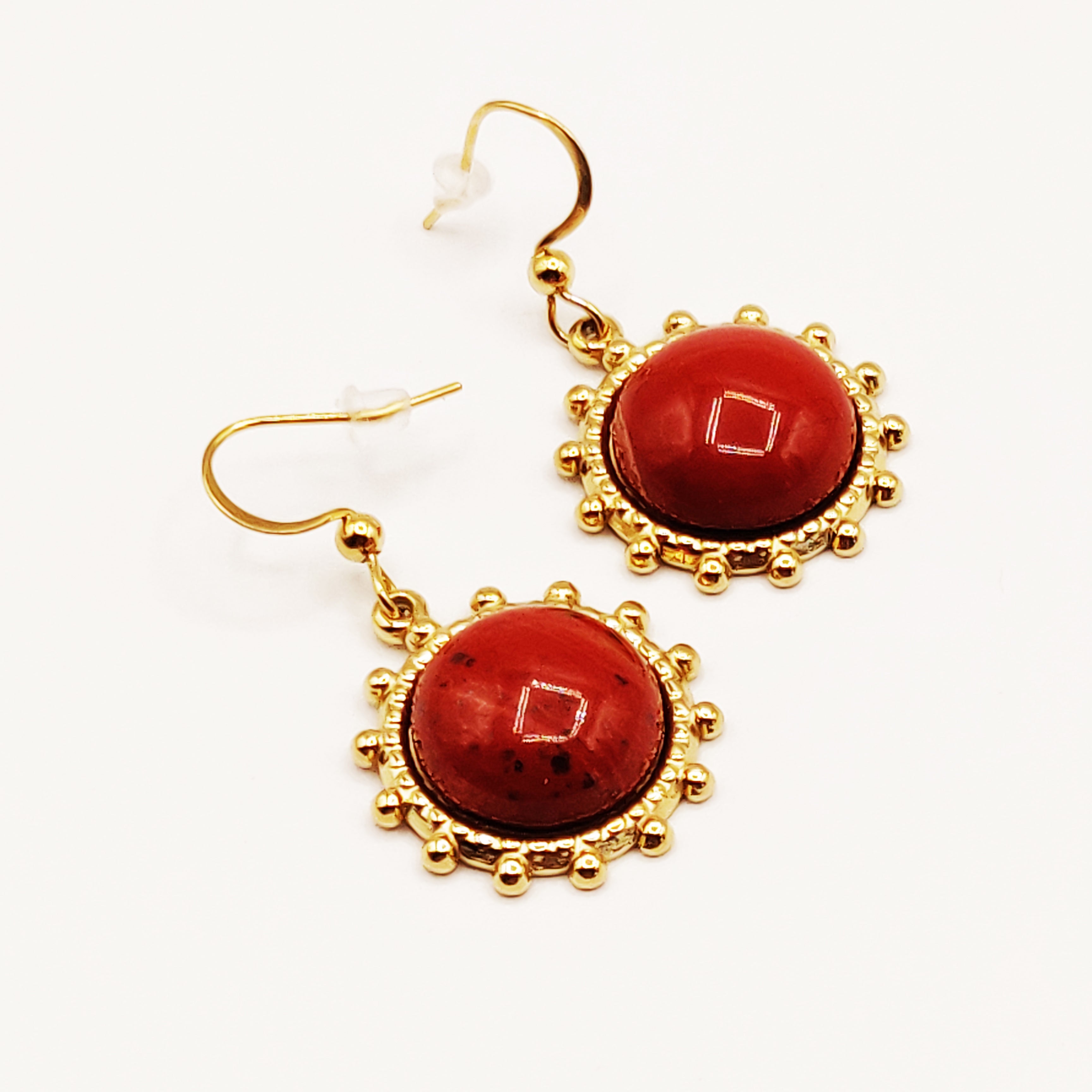 Boucles d'oreilles Soleils Carmins
