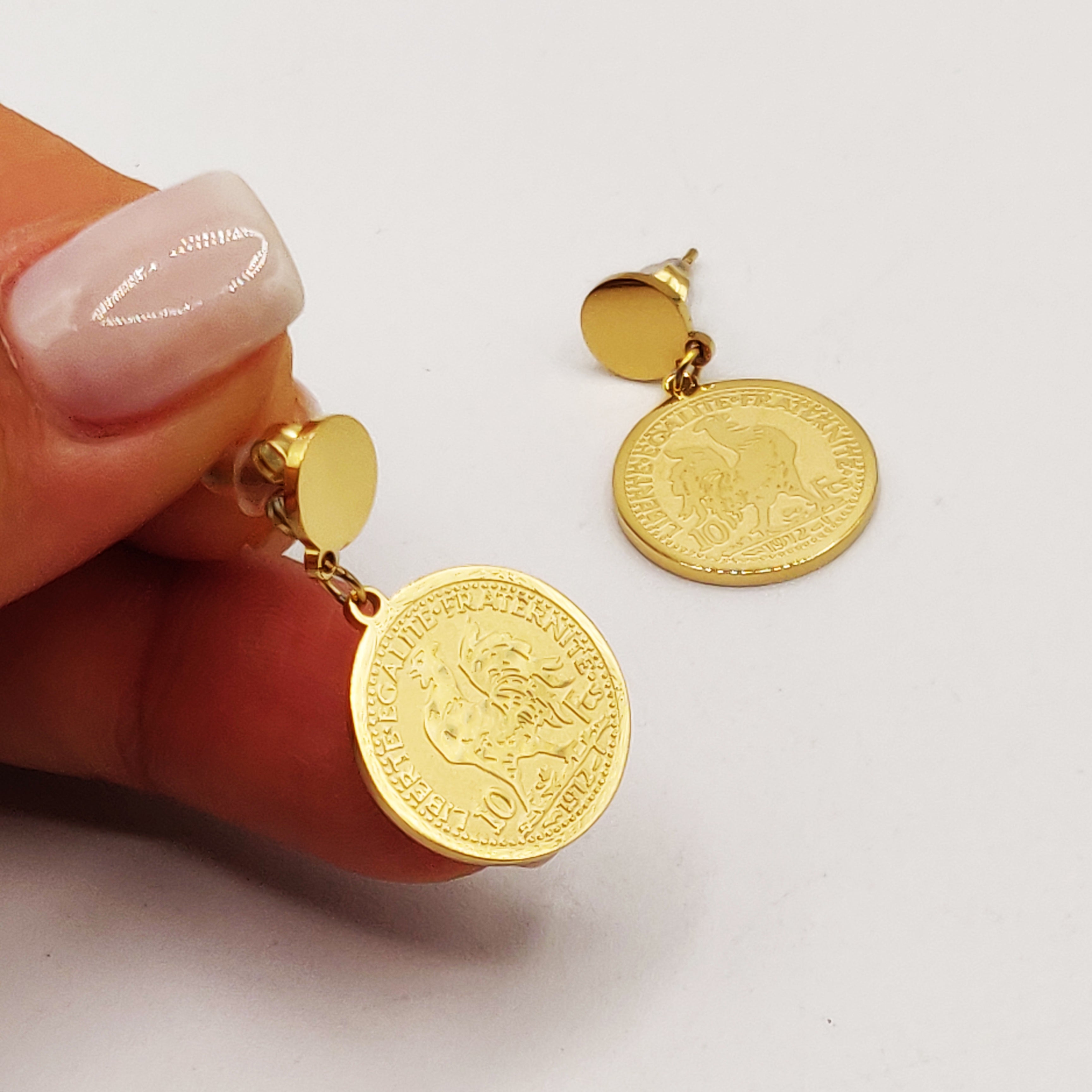 Boucles d'oreilles Torsade Louise Coq Luxe