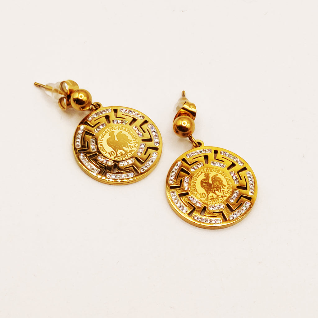 Boucles d'oreilles Torsade Louise Cristaux Luxe