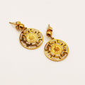 Boucles d'oreilles Torsade Louise Cristaux Luxe