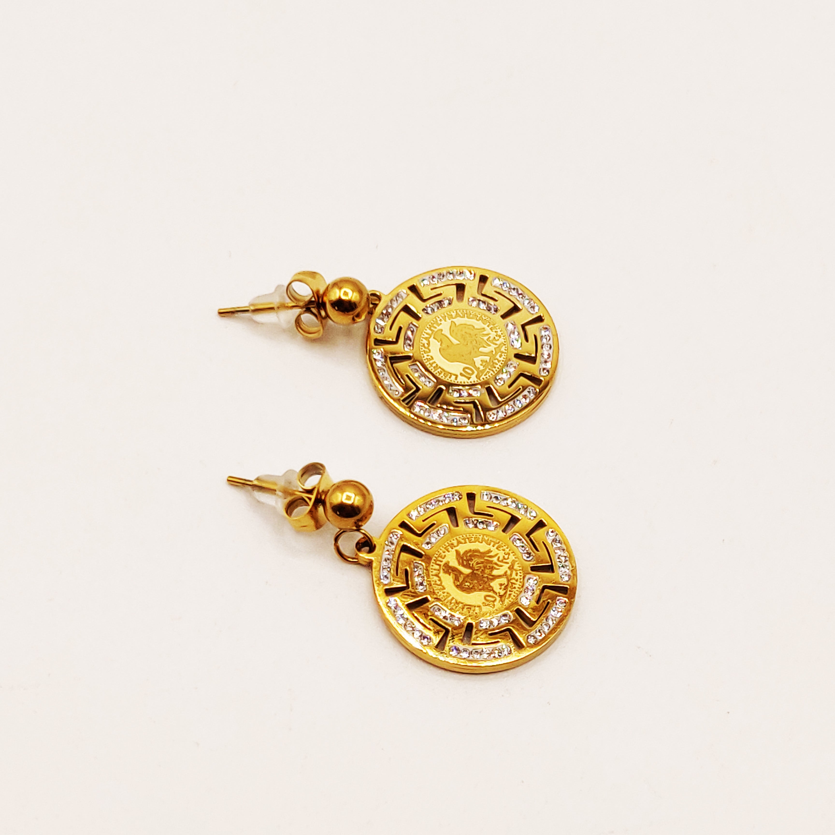 Boucles d'oreilles Torsade Louise Cristaux Luxe