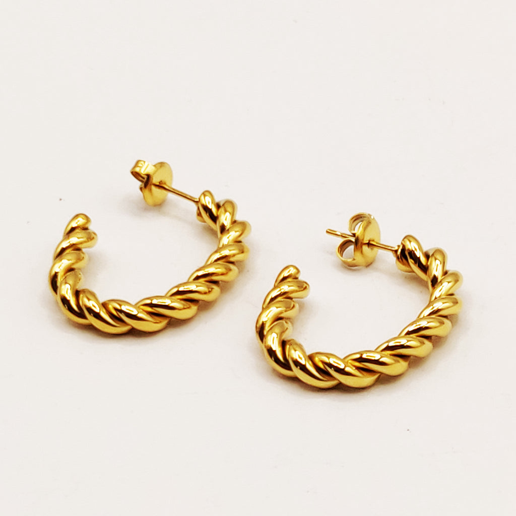 Boucles d'oreilles Torsade Luxe
