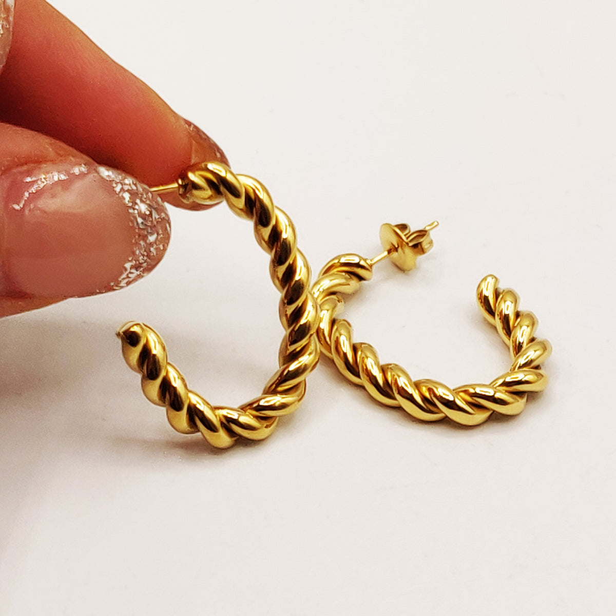 Boucles d'oreilles Torsade Luxe