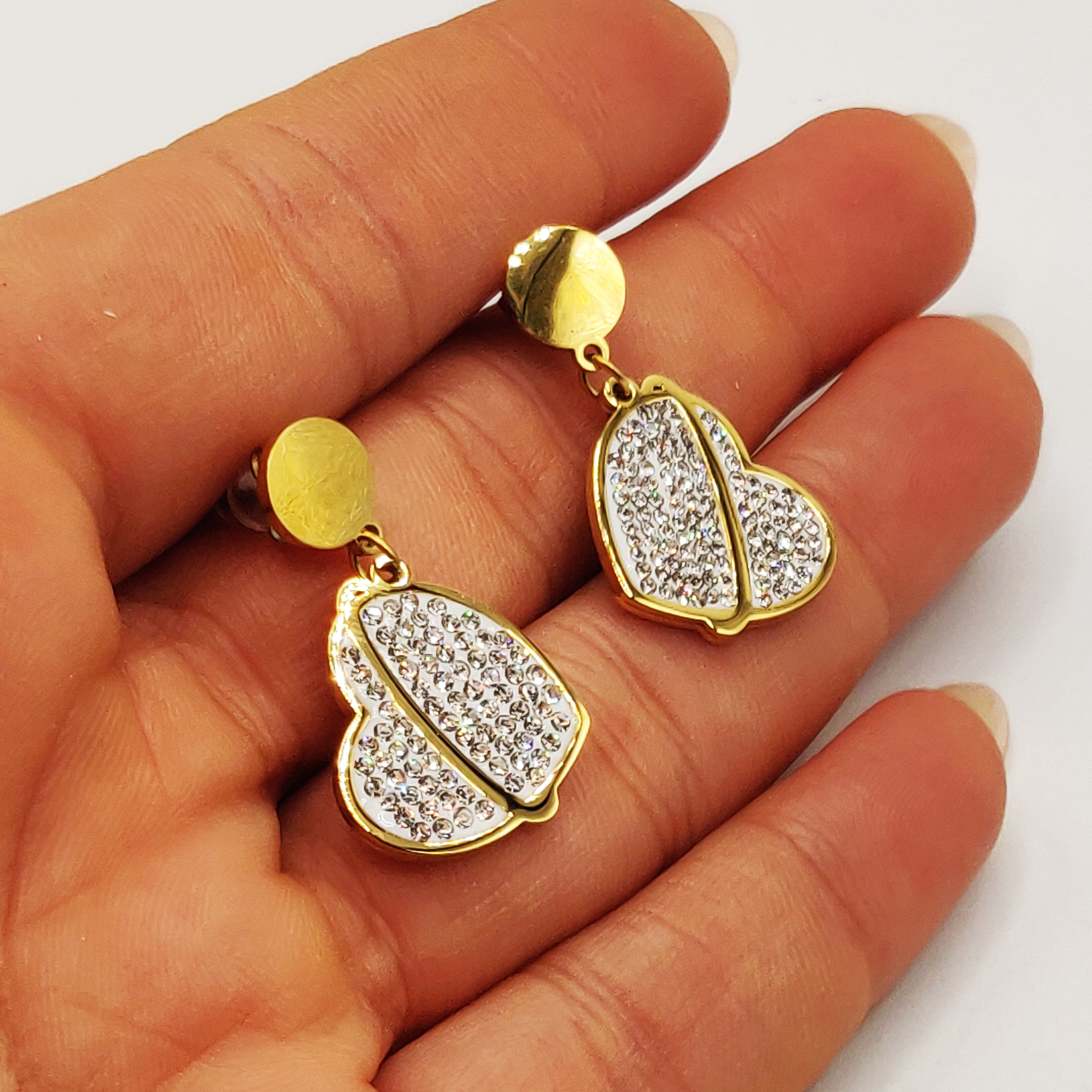 Boucles d'oreilles Torsade Coeur Planète Luxe