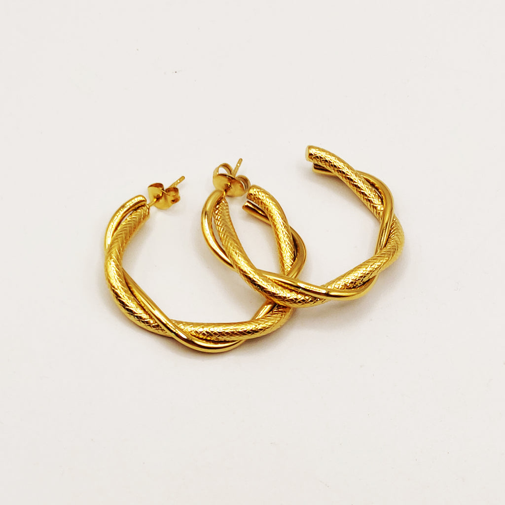 Boucles d'oreilles Torsades Luxe