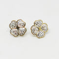 Boucles d'oreilles Trèfles Cristaux Luxe