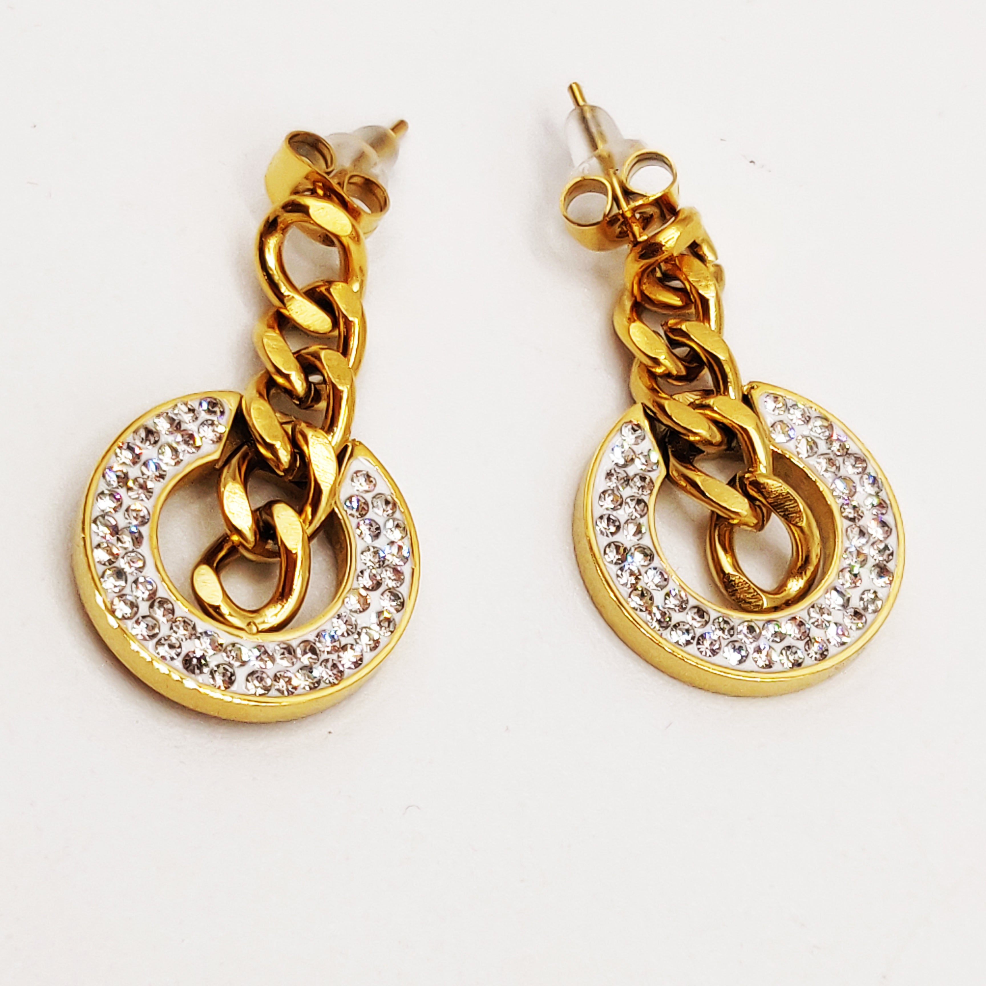 Boucles d'oreilles Tresse Cercles Fashion Luxe
