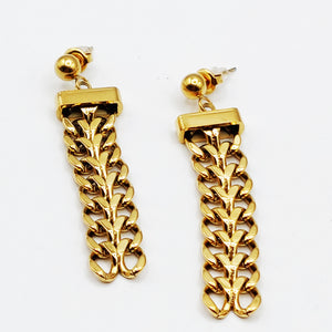 Boucles d'oreilles Tresse Double Luxe