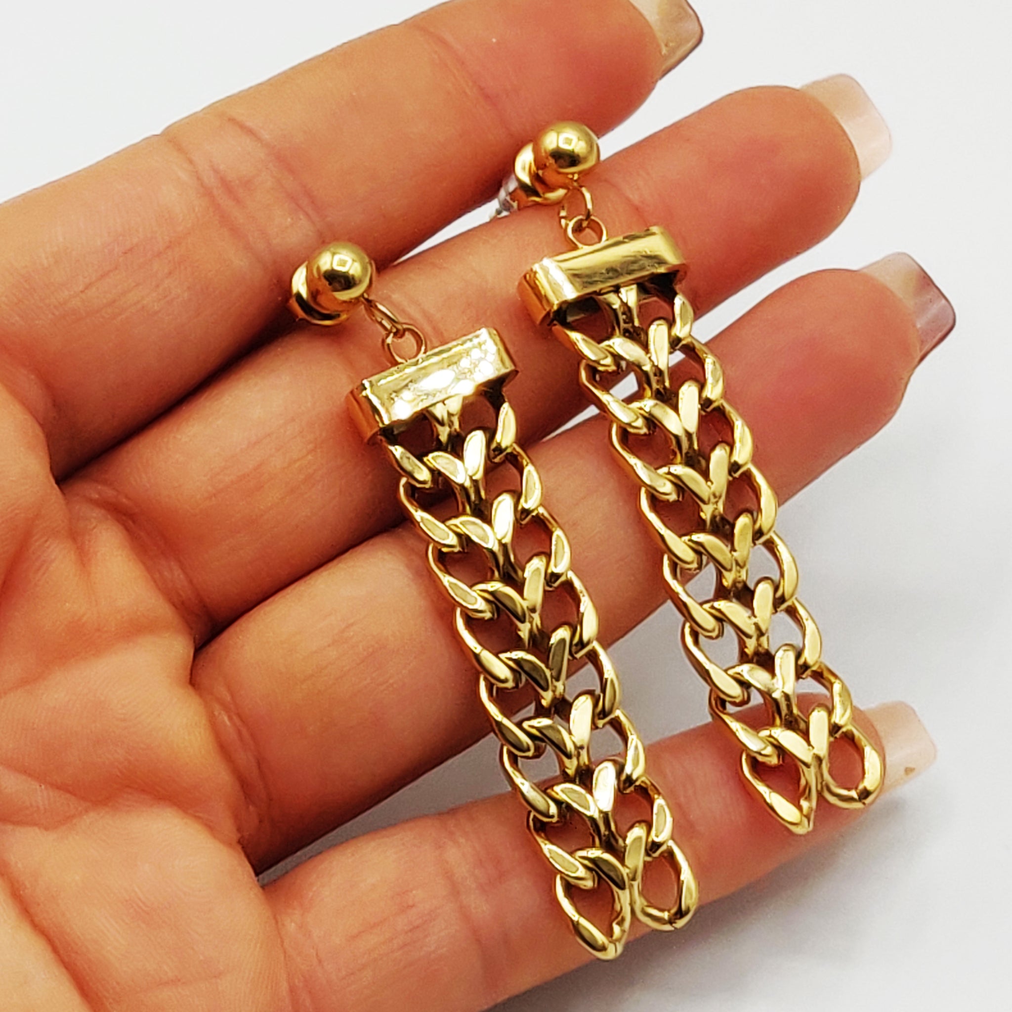Boucles d'oreilles Tresse Double Luxe