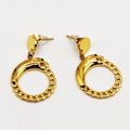 Boucles d'oreilles Tresse Jaguar Yeux Verts Luxe