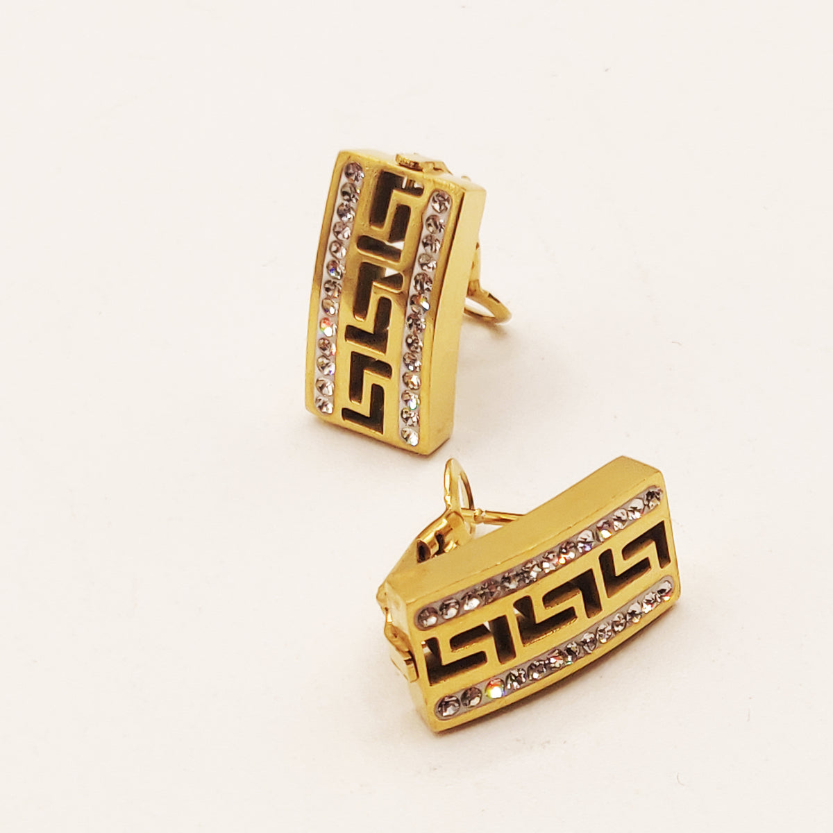 Boucles d'oreilles Tresse V Luxe