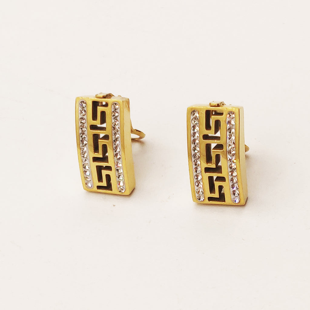 Boucles d'oreilles Tresse V Luxe